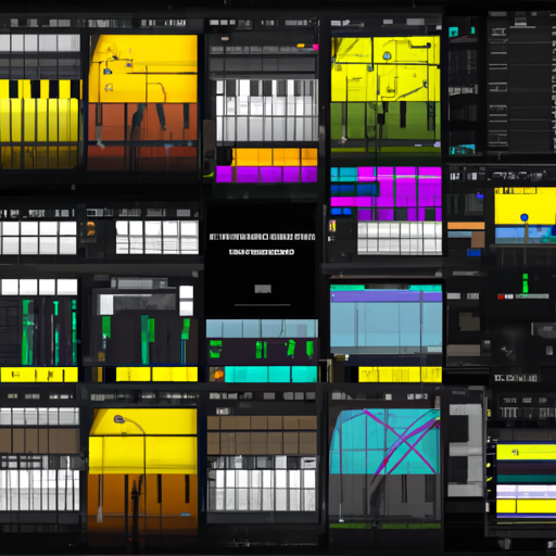 Ableton's Arrangement View עם רצועות שונות